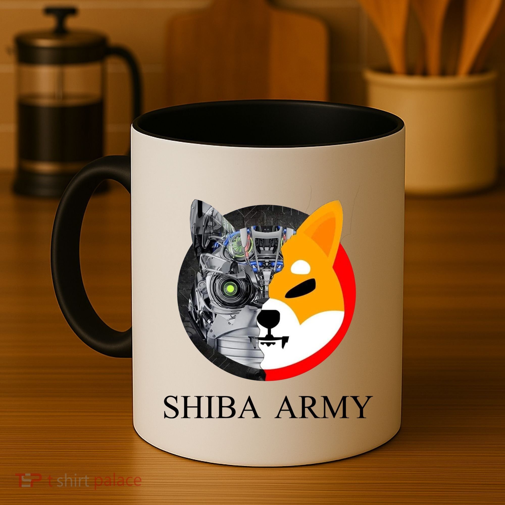 Shiba Army Fox Logo Terminator Coffee Mug