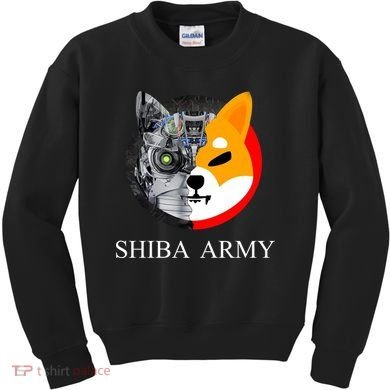 Shiba Army Fox Logo Terminator Kids Sweatshirt