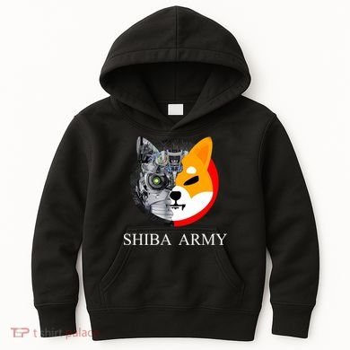 Shiba Army Fox Logo Terminator Kids Hoodie