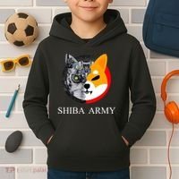 Shiba Army Fox Logo Terminator Kids Hoodie thumb 2