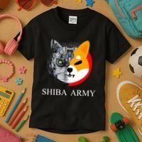 Shiba Army Fox Logo Terminator Kids T-Shirt thumb 3