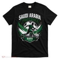Saudi Arabia Football Soccer Team Fans And Players T-Shirt thumb 0