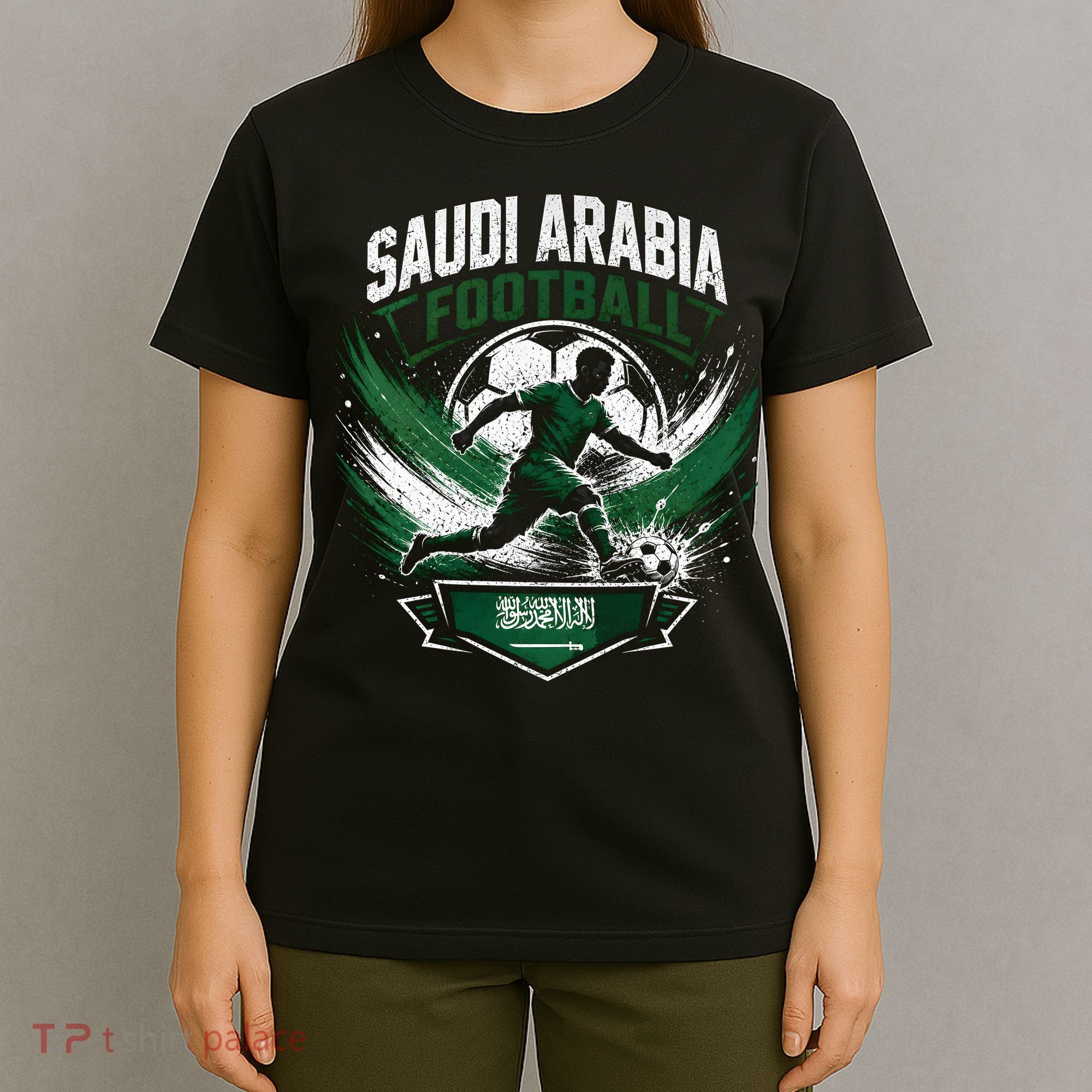 Saudi Arabia Football Soccer Team Fans And Players T-Shirt
