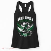 Saudi Arabia Football Soccer Team Fans And Players Women's Tank Top thumb 0