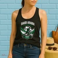 Saudi Arabia Football Soccer Team Fans And Players Women's Tank Top thumb 2