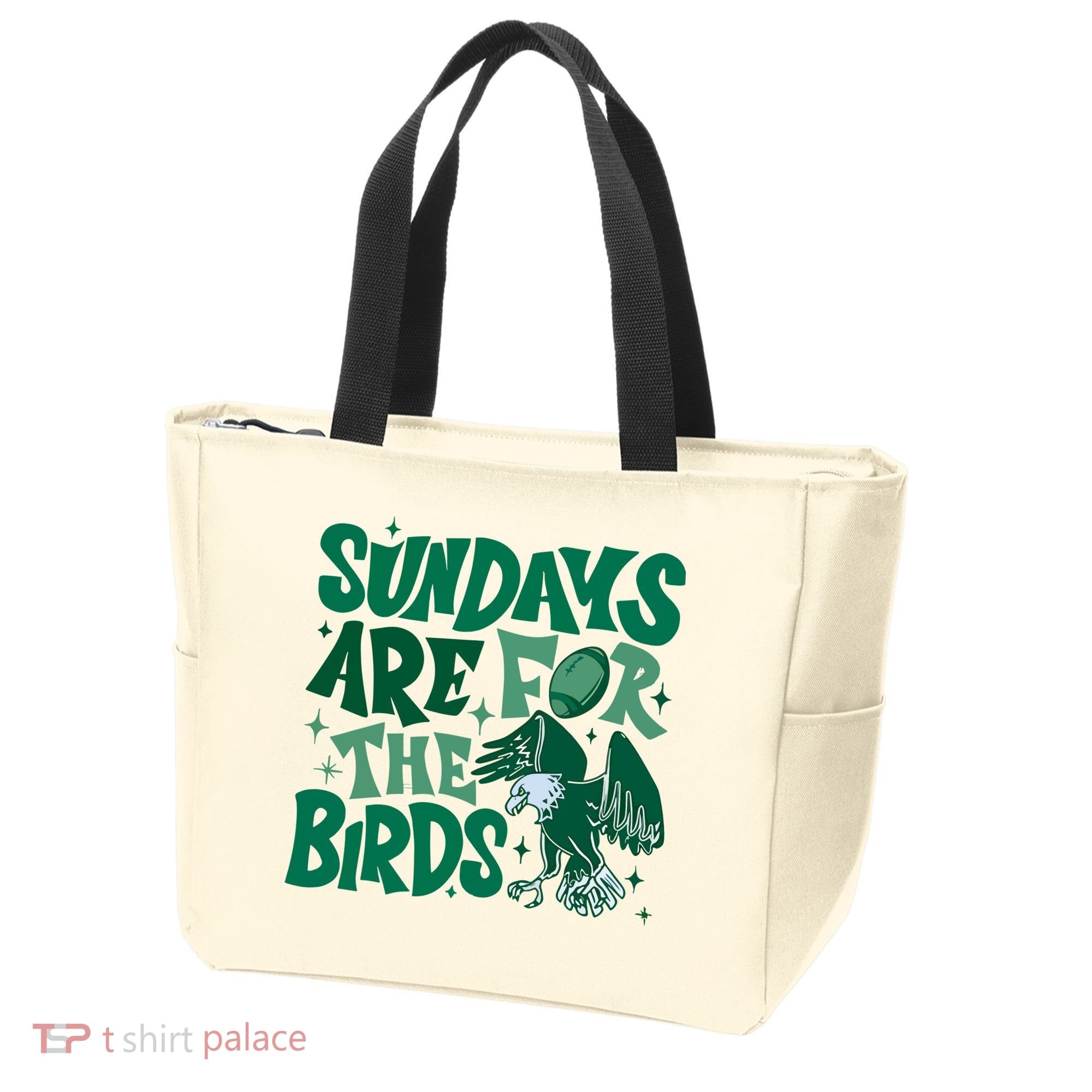 Sundays Are For The Birds Eagles Football Tote Bag