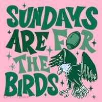 Sundays Are For The Birds Eagles Football Coaster thumb 2
