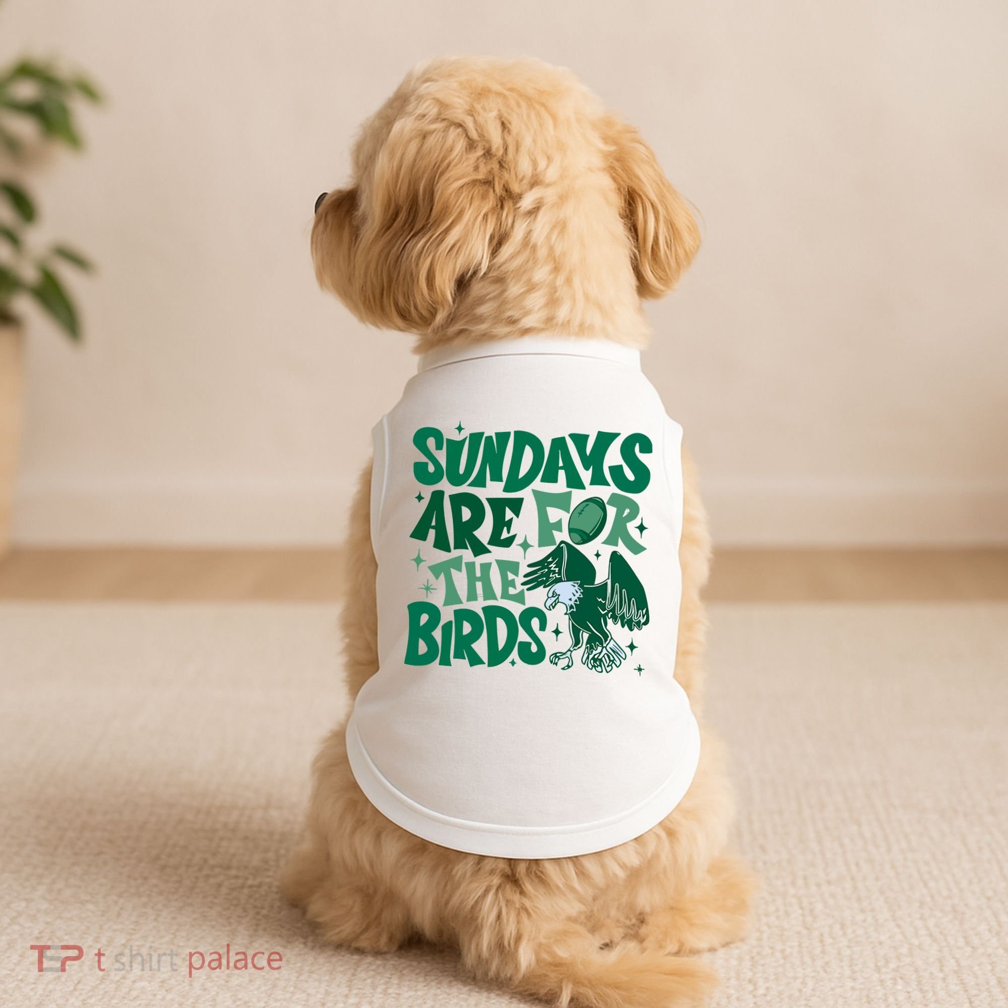 Sundays Are For The Birds Eagles Football Doggie Tank