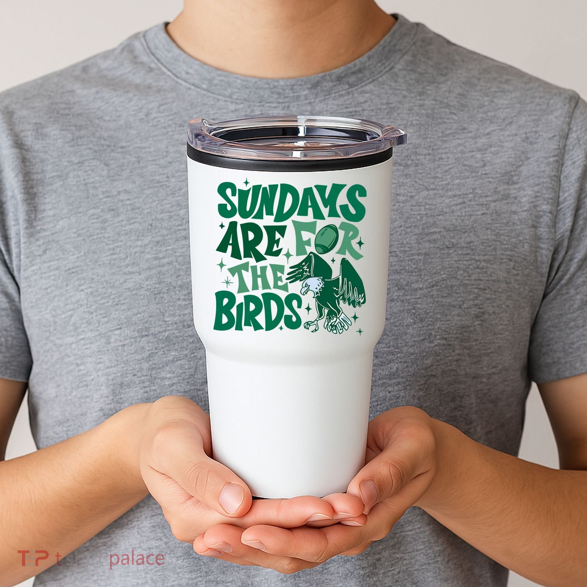 Sundays Are For The Birds Eagles Football Tumbler