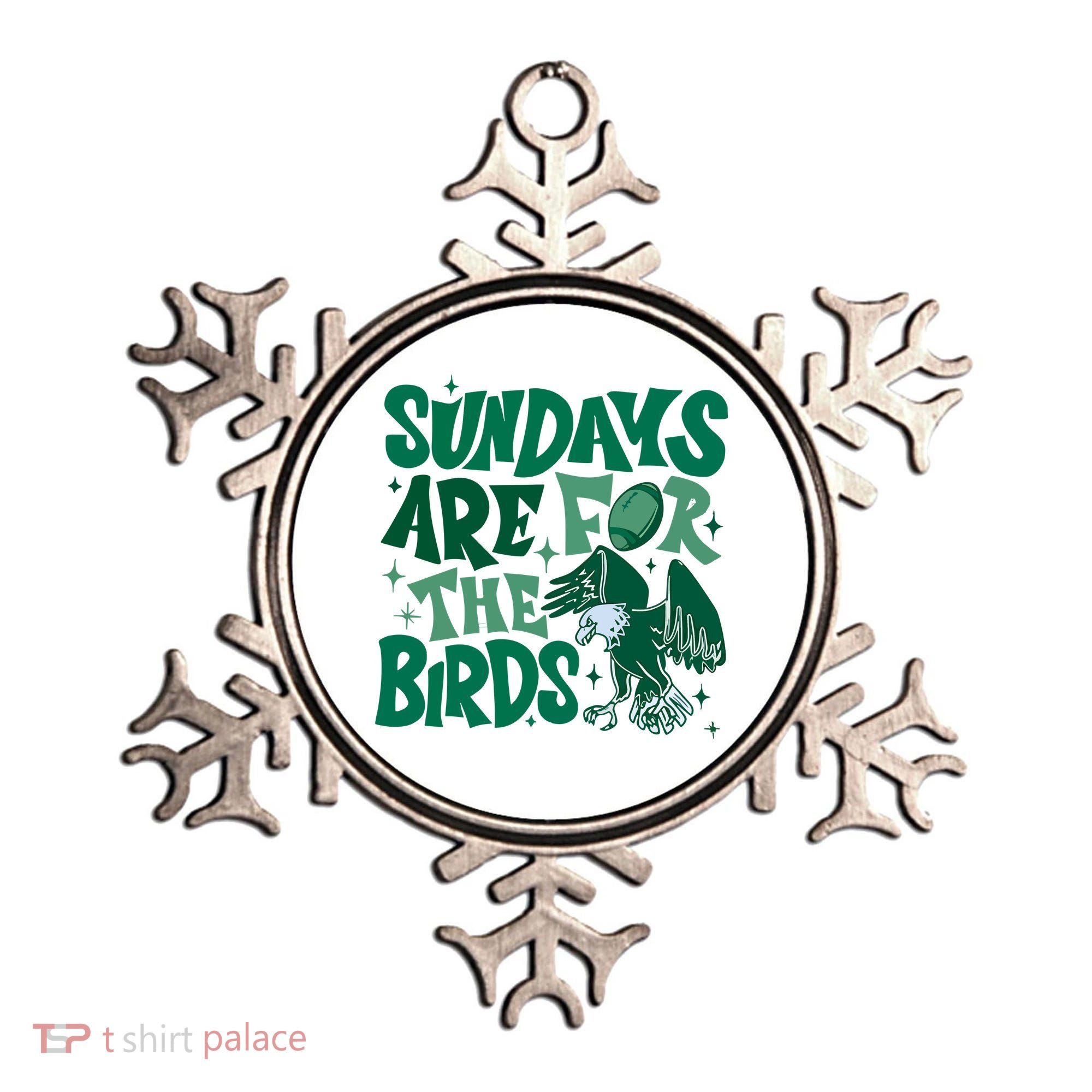 Sundays Are For The Birds Eagles Football Ornament