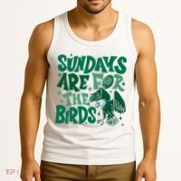 Sundays Are For The Birds Eagles Football Tank Top thumb 3