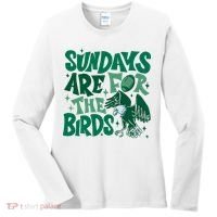 Sundays Are For The Birds Eagles Football Women's Long Sleeve Shirt thumb 0