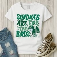 Sundays Are For The Birds Eagles Football Women's T-Shirt thumb 3
