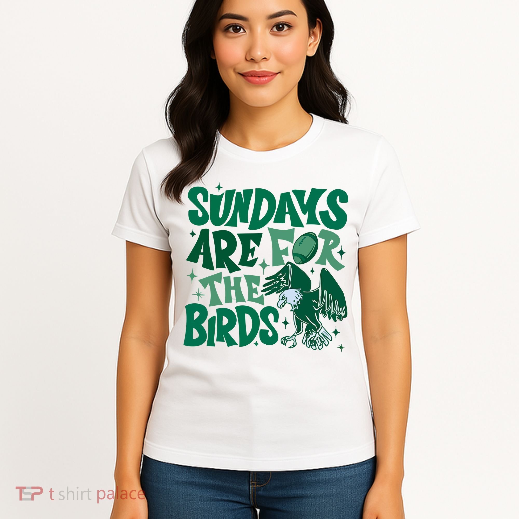 Sundays Are For The Birds Eagles Football Women's T-Shirt