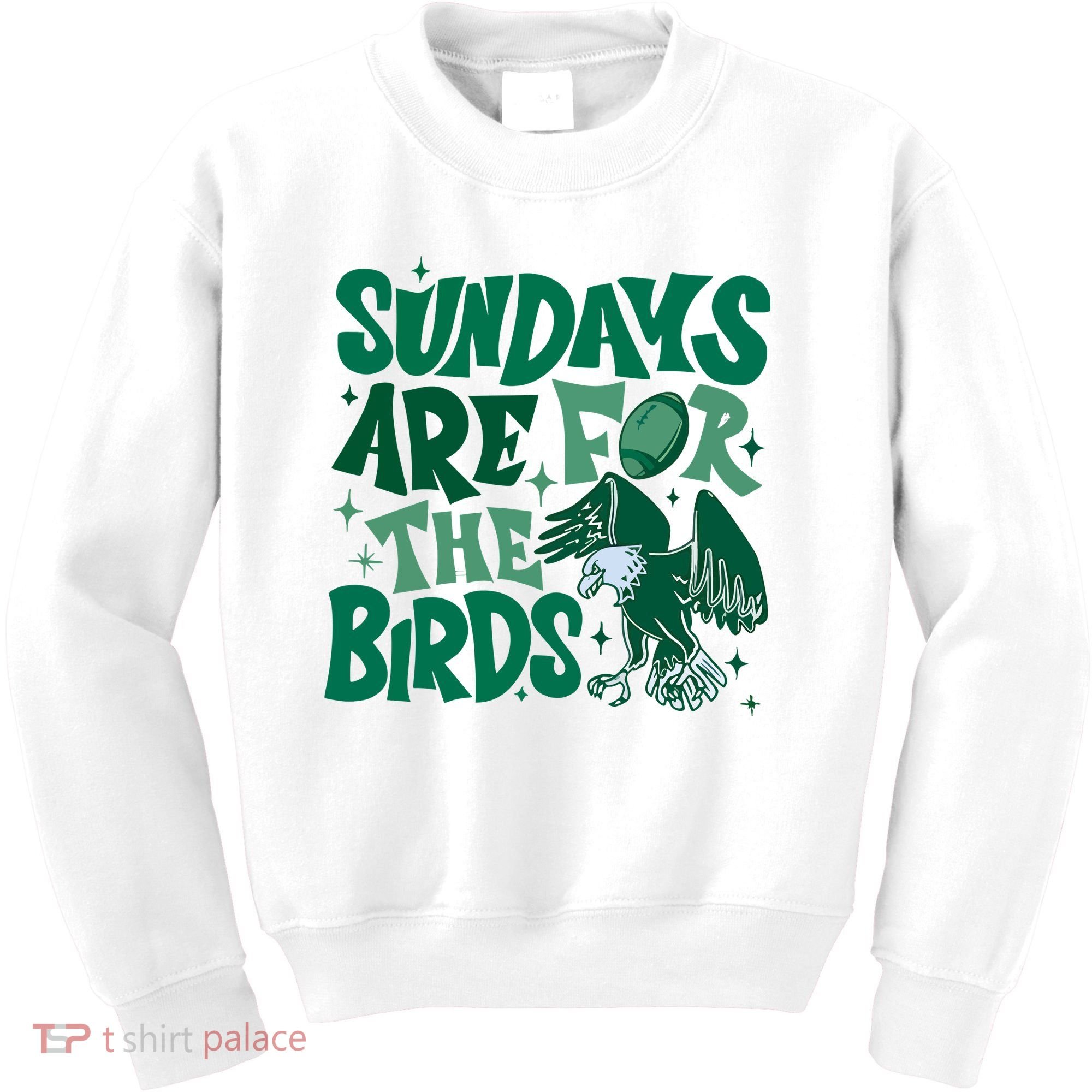Sundays Are For The Birds Eagles Football Kids Sweatshirt