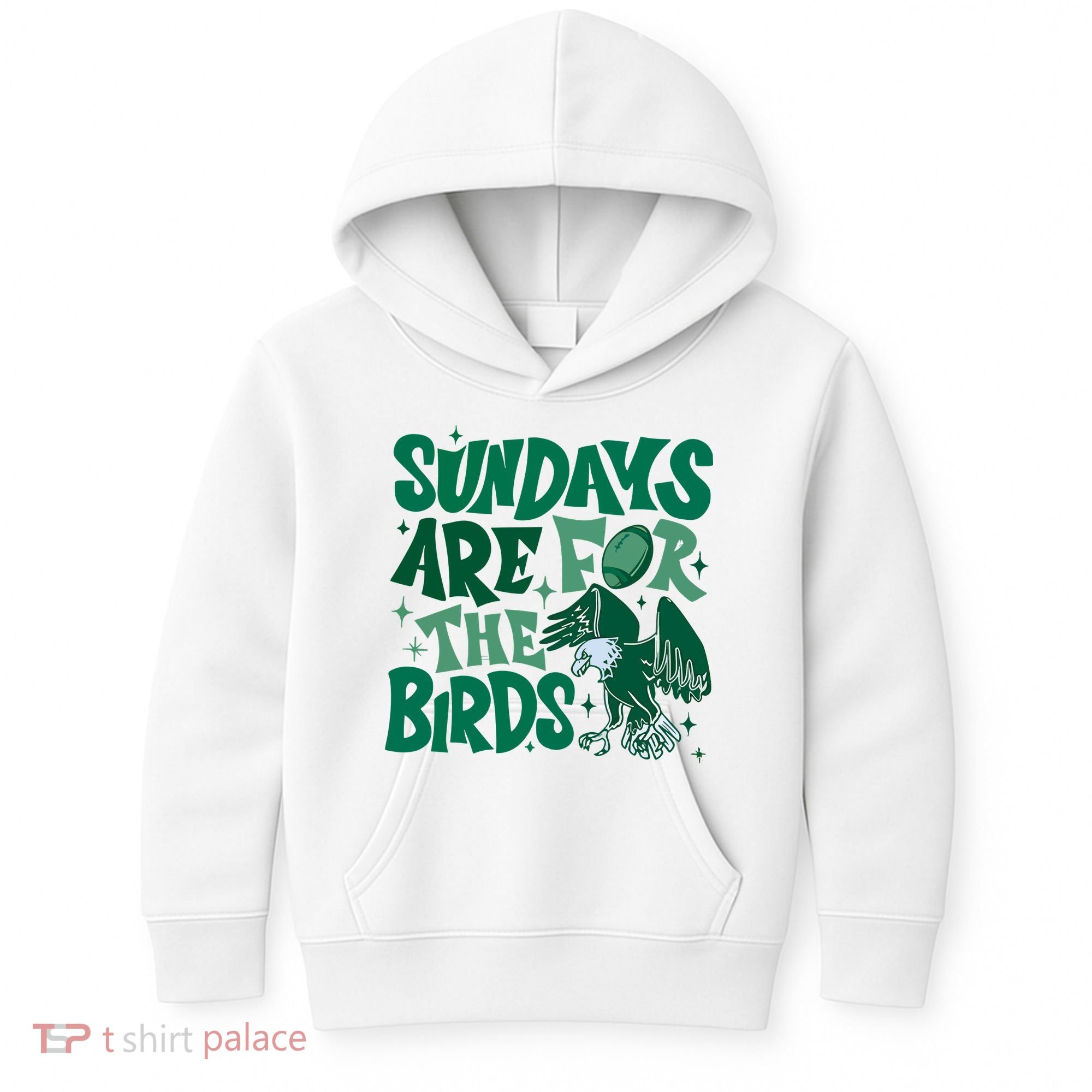 Sundays Are For The Birds Eagles Football Kids Hoodie