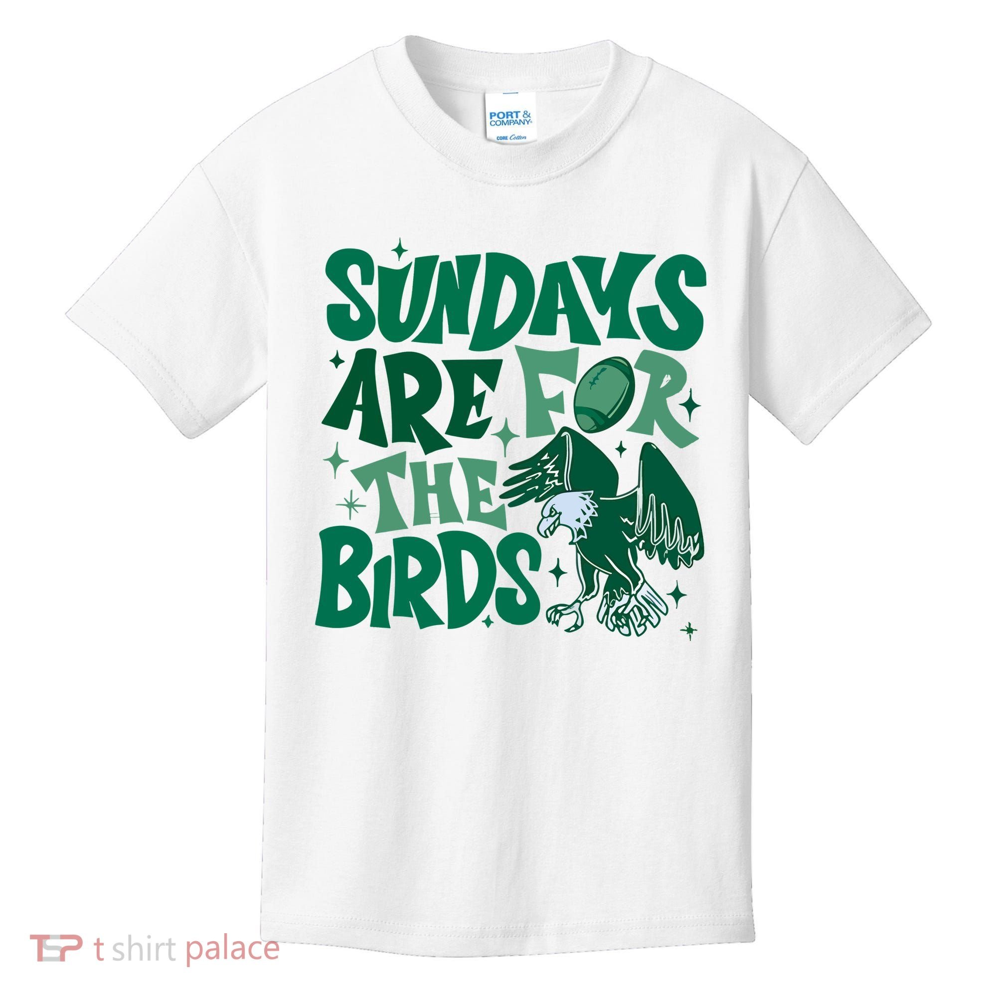 Sundays Are For The Birds Eagles Football Kids T-Shirt