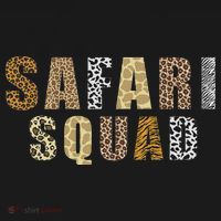 Safari Art For Women Zoologist African Print Zoo Safari T-Shirt thumb 7