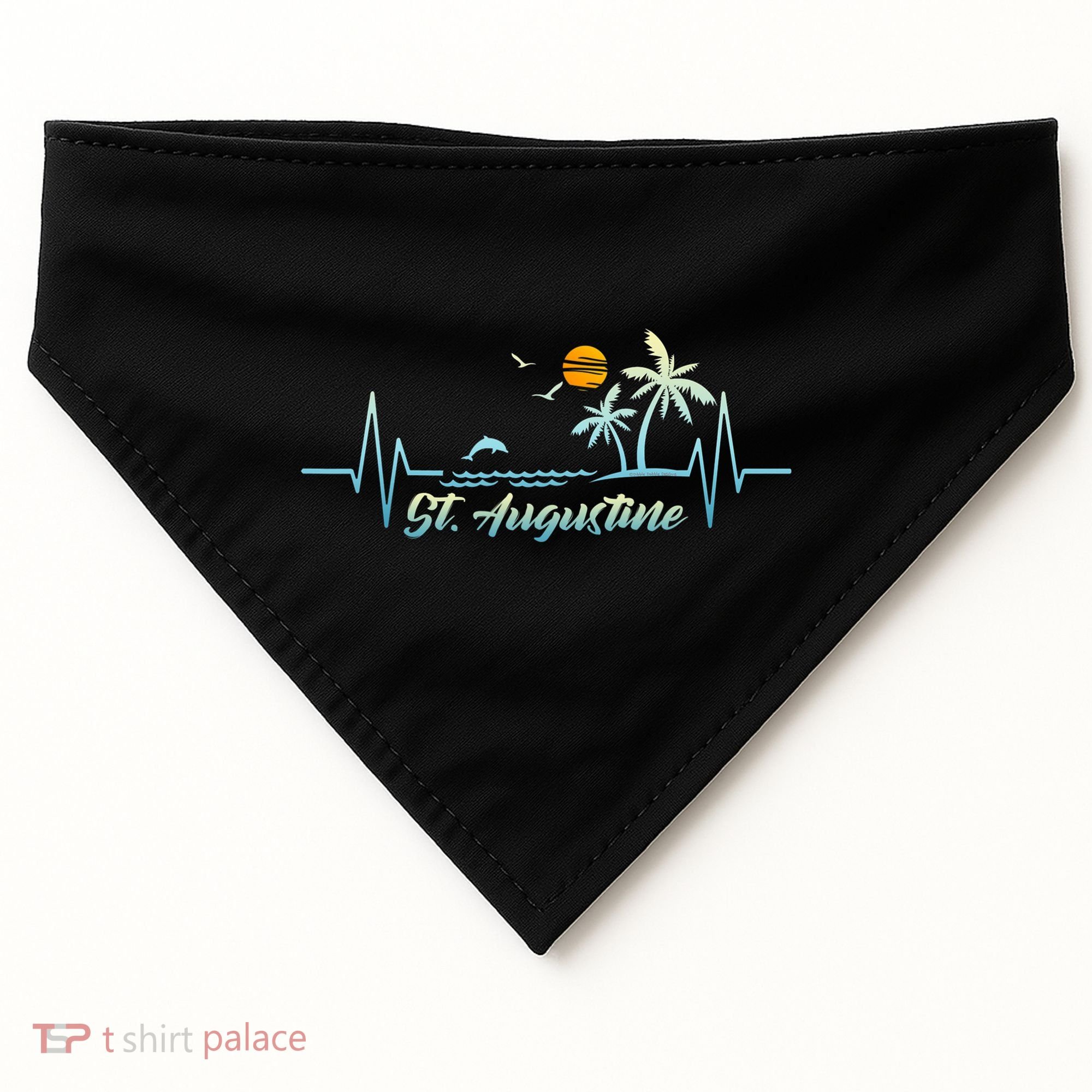 St Augustine Florida Souvenir Spring Break St Augustine USA-Made Doggie Bandana