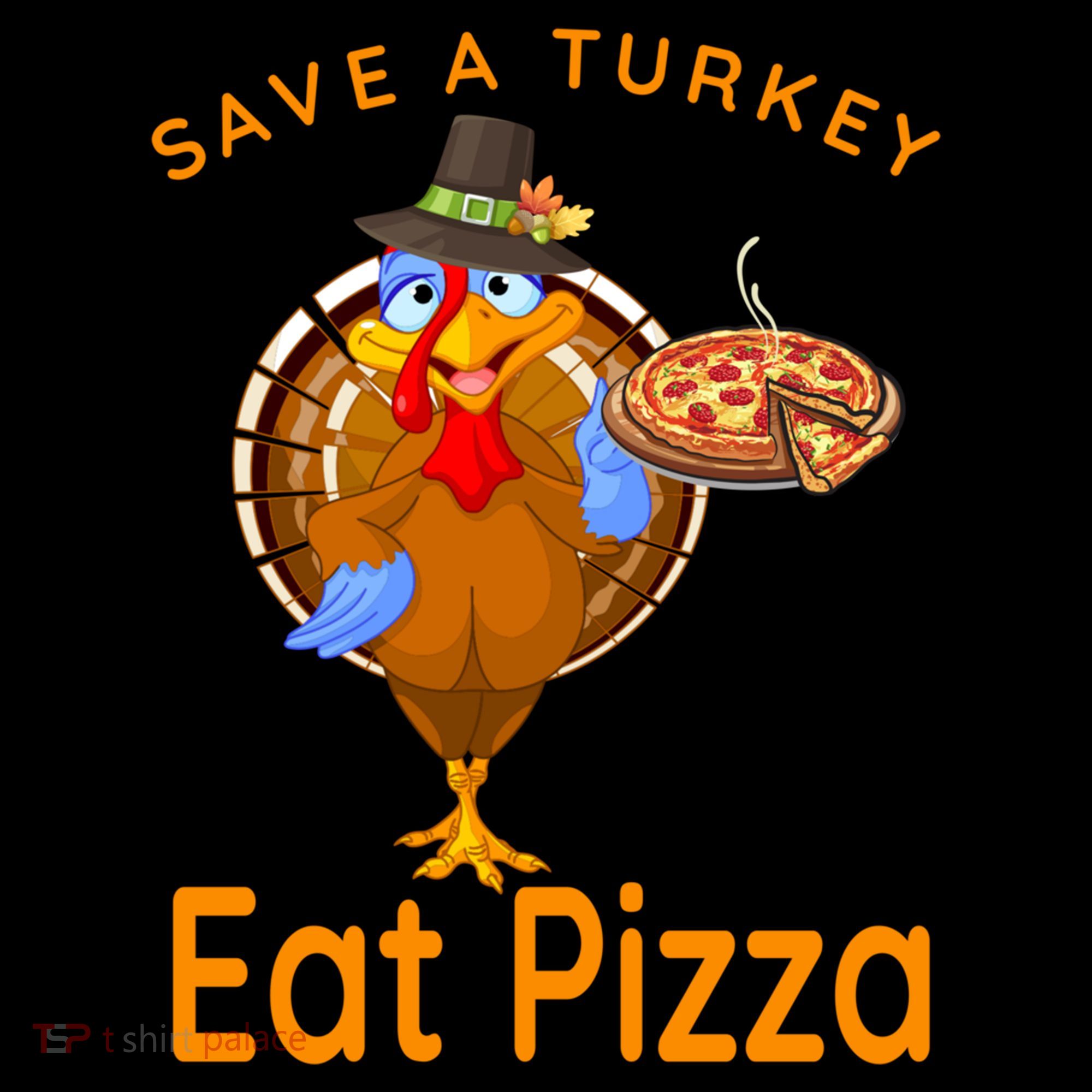 Save A Funny Turkey Pilgrim Eat Pizza Adult Vegan Gift Coffee Mug