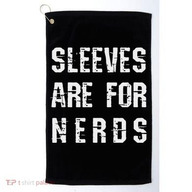 Sleeves Are For Nerds Gold Mining Golf Towel