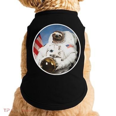 Sloth Astronau, Funny Sloth Gift Outer Space Doggie Tank