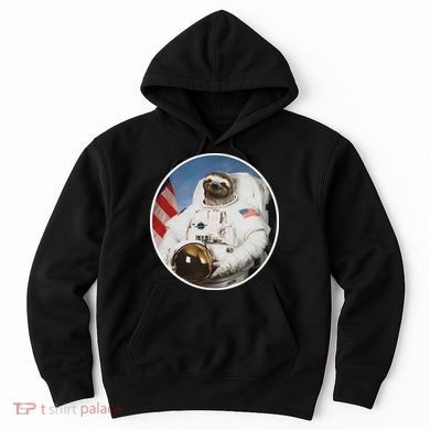 Sloth Astronau, Funny Sloth Gift Outer Space Hoodie
