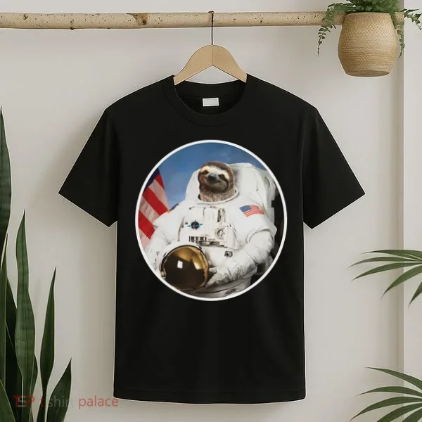 Sloth Astronau, Funny Sloth Gift Outer Space T-Shirt