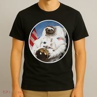 Sloth Astronau, Funny Sloth Gift Outer Space T-Shirt thumb 3