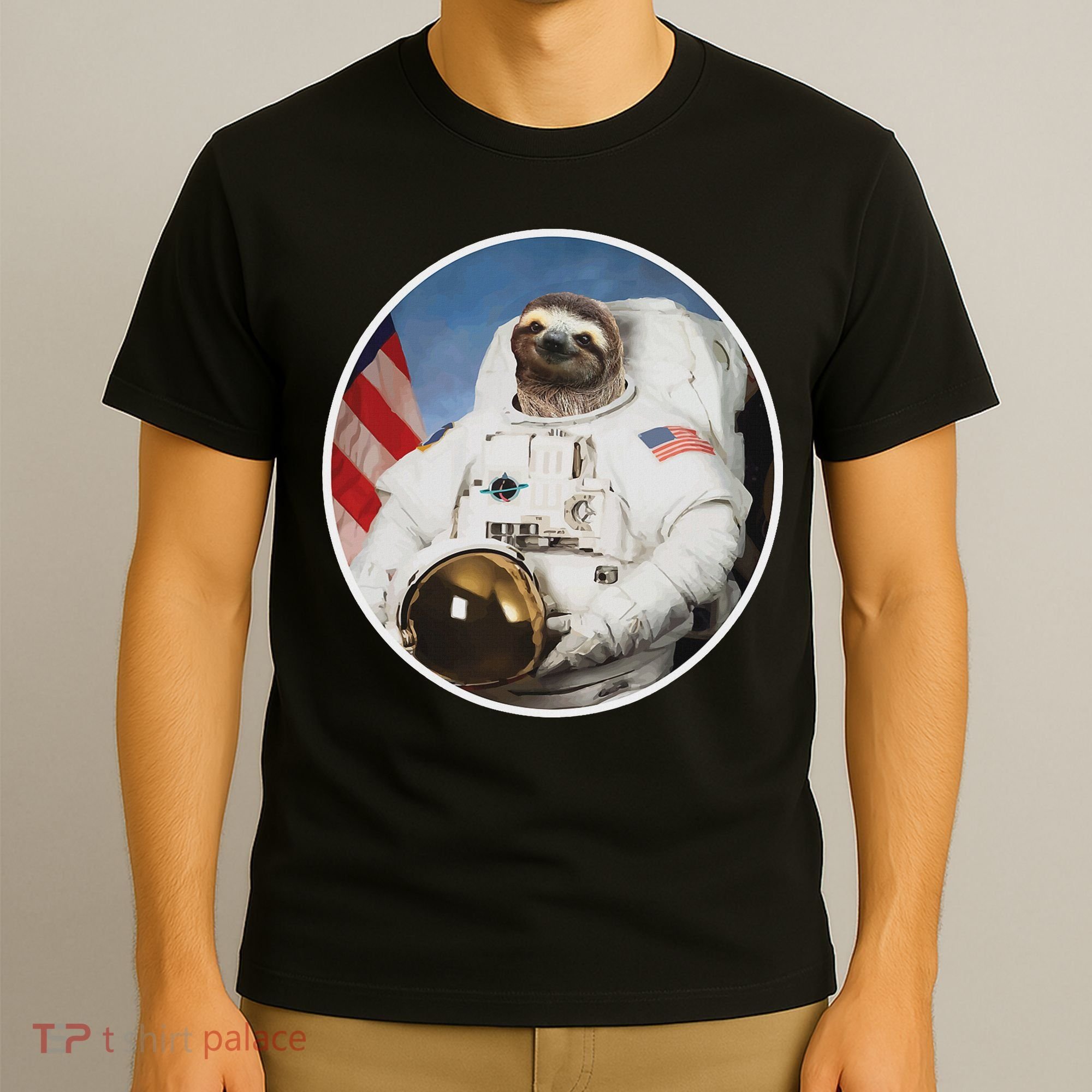 Sloth Astronau, Funny Sloth Gift Outer Space T-Shirt