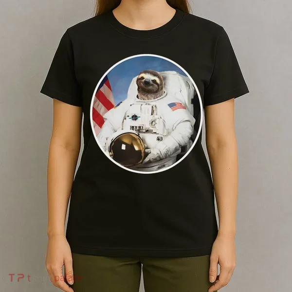 Sloth Astronau, Funny Sloth Gift Outer Space T-Shirt