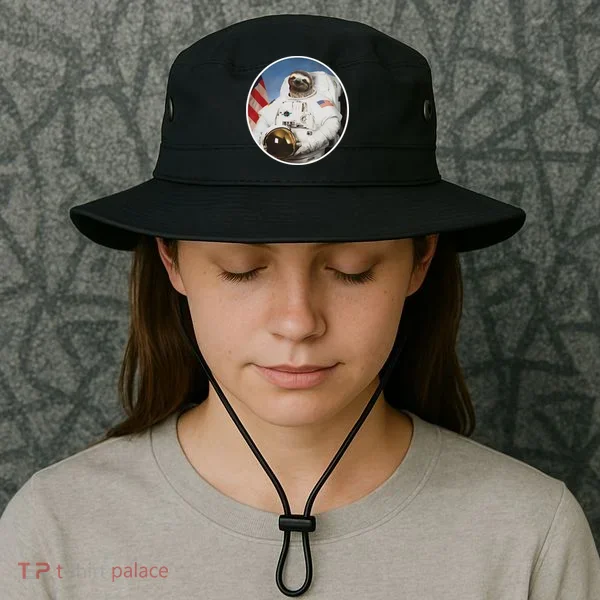 Sloth Astronau, Funny Sloth Gift Outer Space Bucket Hat