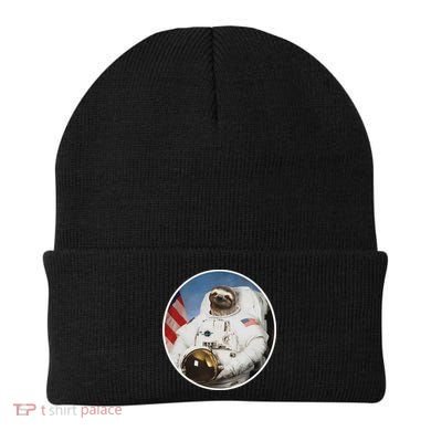 Sloth Astronau, Funny Sloth Gift Outer Space Beanie
