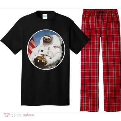 Sloth Astronau, Funny Sloth Gift Outer Space Pajama Set