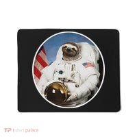 Sloth Astronau, Funny Sloth Gift Outer Space Mousepad thumb 0