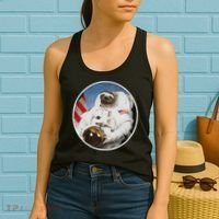 Sloth Astronau, Funny Sloth Gift Outer Space Women's Tank Top thumb 2