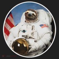 Sloth Astronau, Funny Sloth Gift Outer Space Hat thumb 2