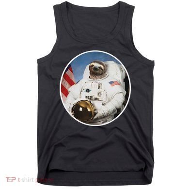 Sloth Astronau, Funny Sloth Gift Outer Space Tank Top