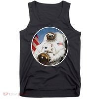 Sloth Astronau, Funny Sloth Gift Outer Space Tank Top thumb 0