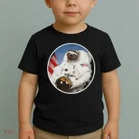Sloth Astronau, Funny Sloth Gift Outer Space Toddler T-Shirt thumb 2
