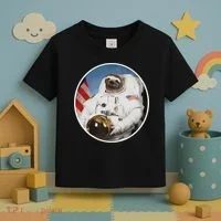 Sloth Astronau, Funny Sloth Gift Outer Space Toddler T-Shirt thumb 3