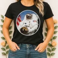 Sloth Astronau, Funny Sloth Gift Outer Space Women's T-Shirt thumb 2
