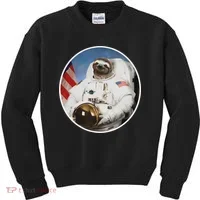 Sloth Astronau, Funny Sloth Gift Outer Space Kids Sweatshirt thumb 0