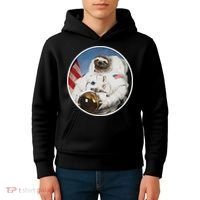 Sloth Astronau, Funny Sloth Gift Outer Space Kids Hoodie thumb 4