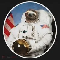 Sloth Astronau, Funny Sloth Gift Outer Space Kids Long Sleeve Shirt thumb 2