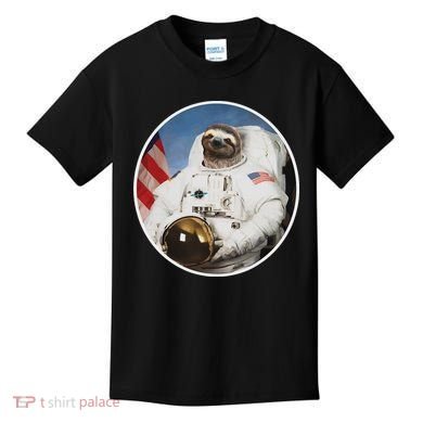 Sloth Astronau, Funny Sloth Gift Outer Space Kids T-Shirt