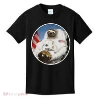 Sloth Astronau, Funny Sloth Gift Outer Space Kids T-Shirt thumb 0