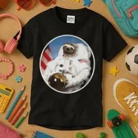 Sloth Astronau, Funny Sloth Gift Outer Space Kids T-Shirt thumb 3