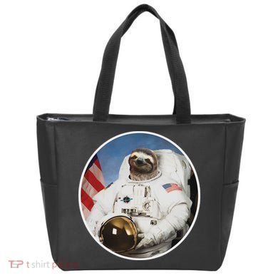 Sloth Astronau, Funny Sloth Gift Outer Space Tote Bag