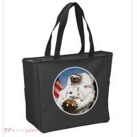 Sloth Astronau, Funny Sloth Gift Outer Space Tote Bag thumb 2